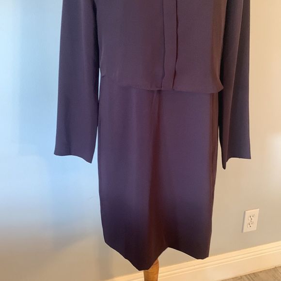 [REISS] Purple Long Sleeve Dress - Size 6 - Picture 3 of 7